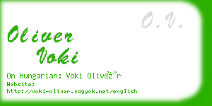 oliver voki business card